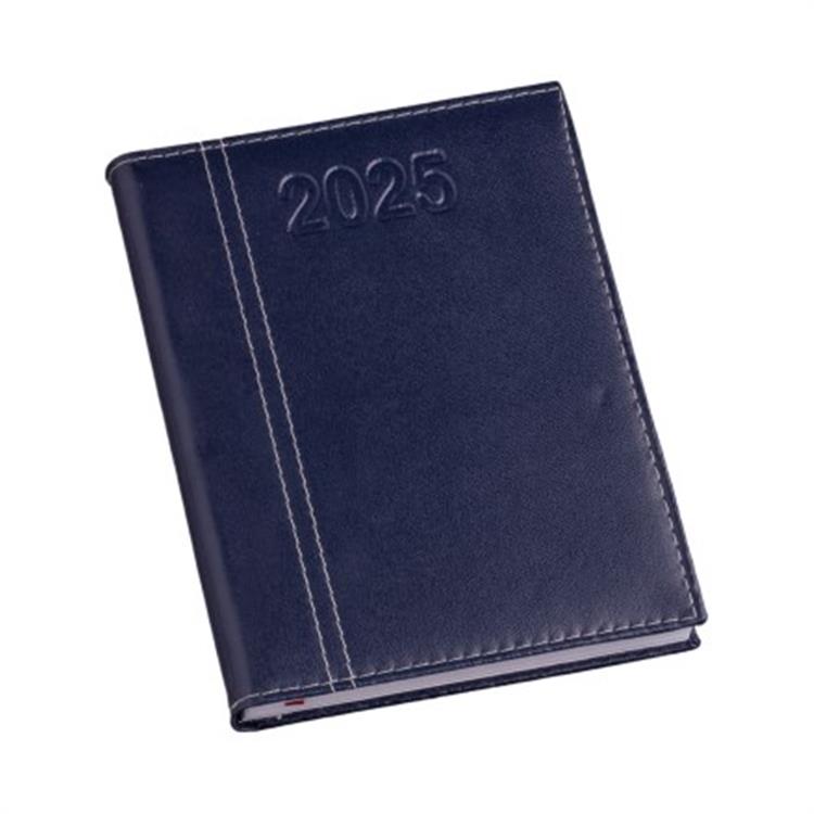 Agenda diária com capa lisa com recortes personalizada