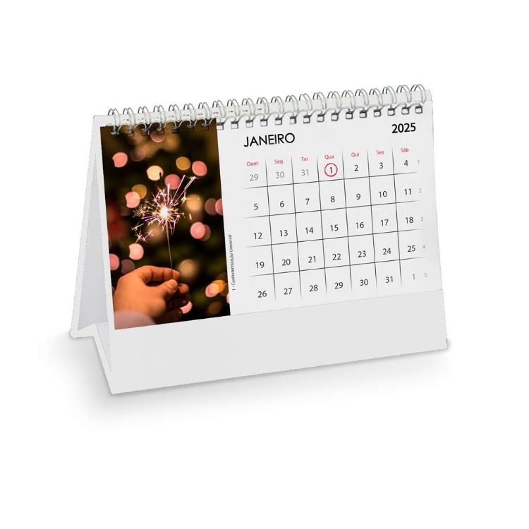 Calendário de mesa Normam personalizada